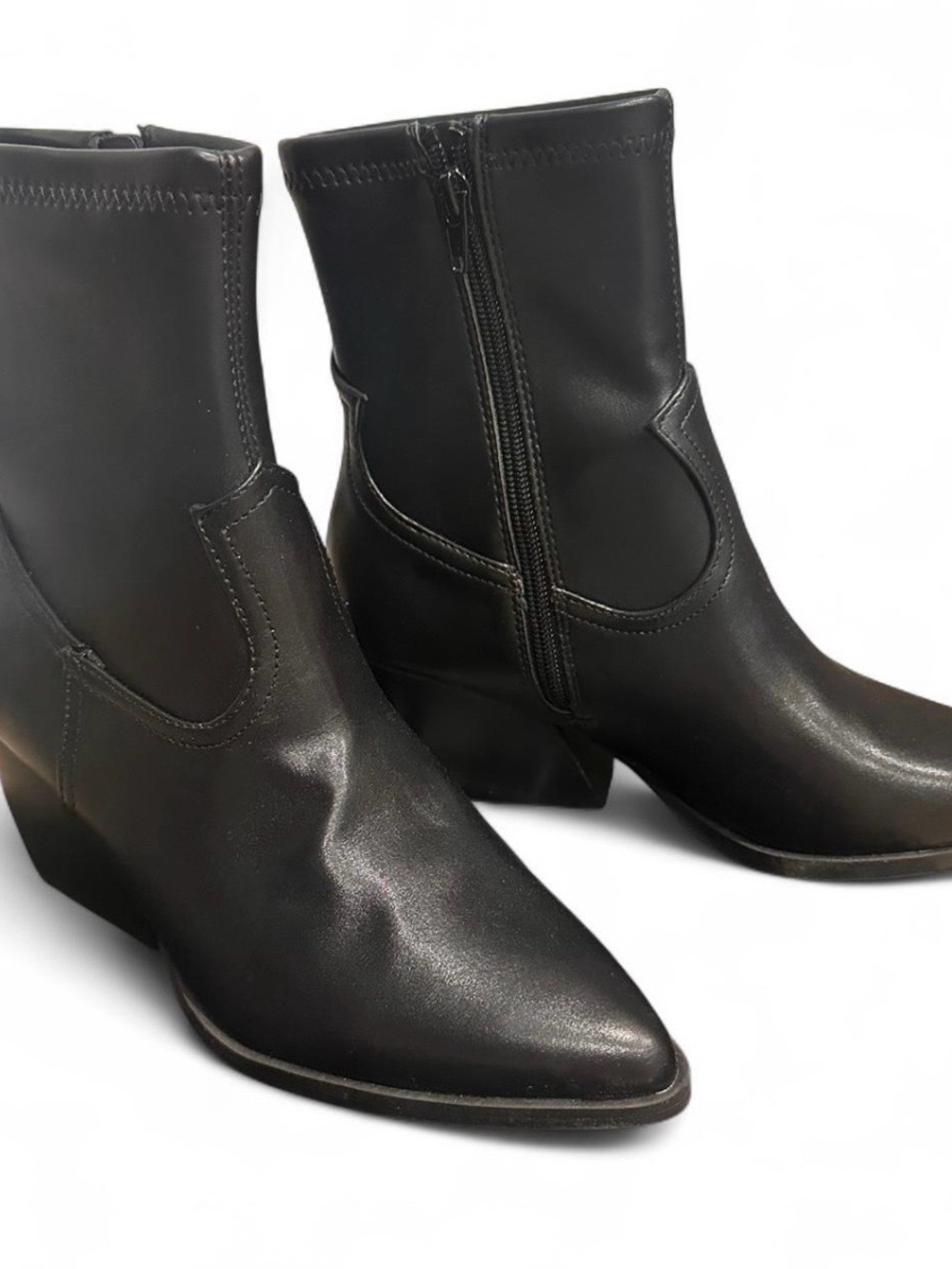 Dolce Vita Black Pointed Toe Ankle Heeled Boots